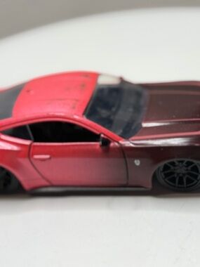 Red and Maroon Kids Die-Cast Sports Car Toy - Unbranded